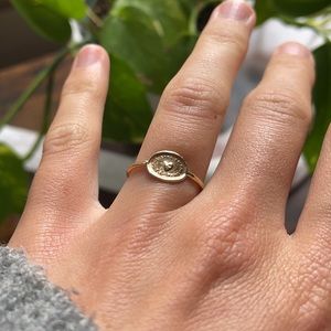 Pyrrha heart talisman ring